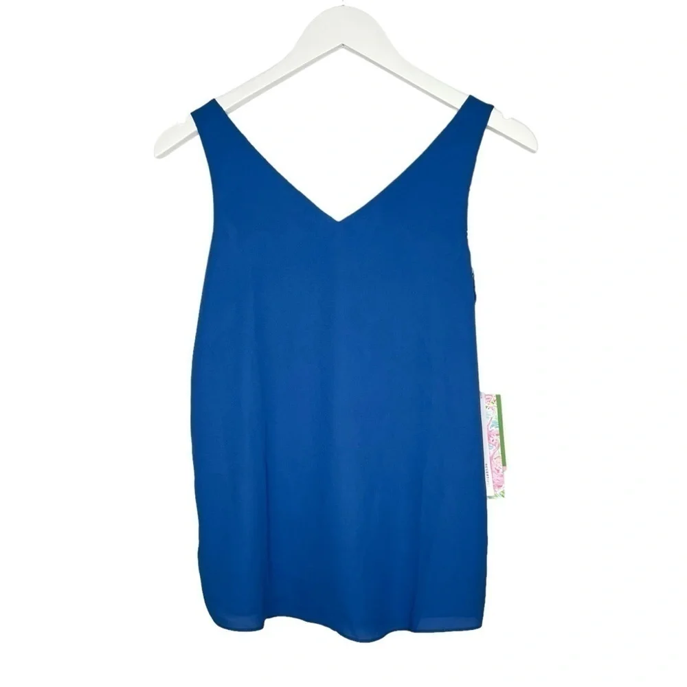 Lilly Pulitzer Florin Reversible Tank Joy Ride Deep Indigo Size XXS NEW - Picture 6 of 13
